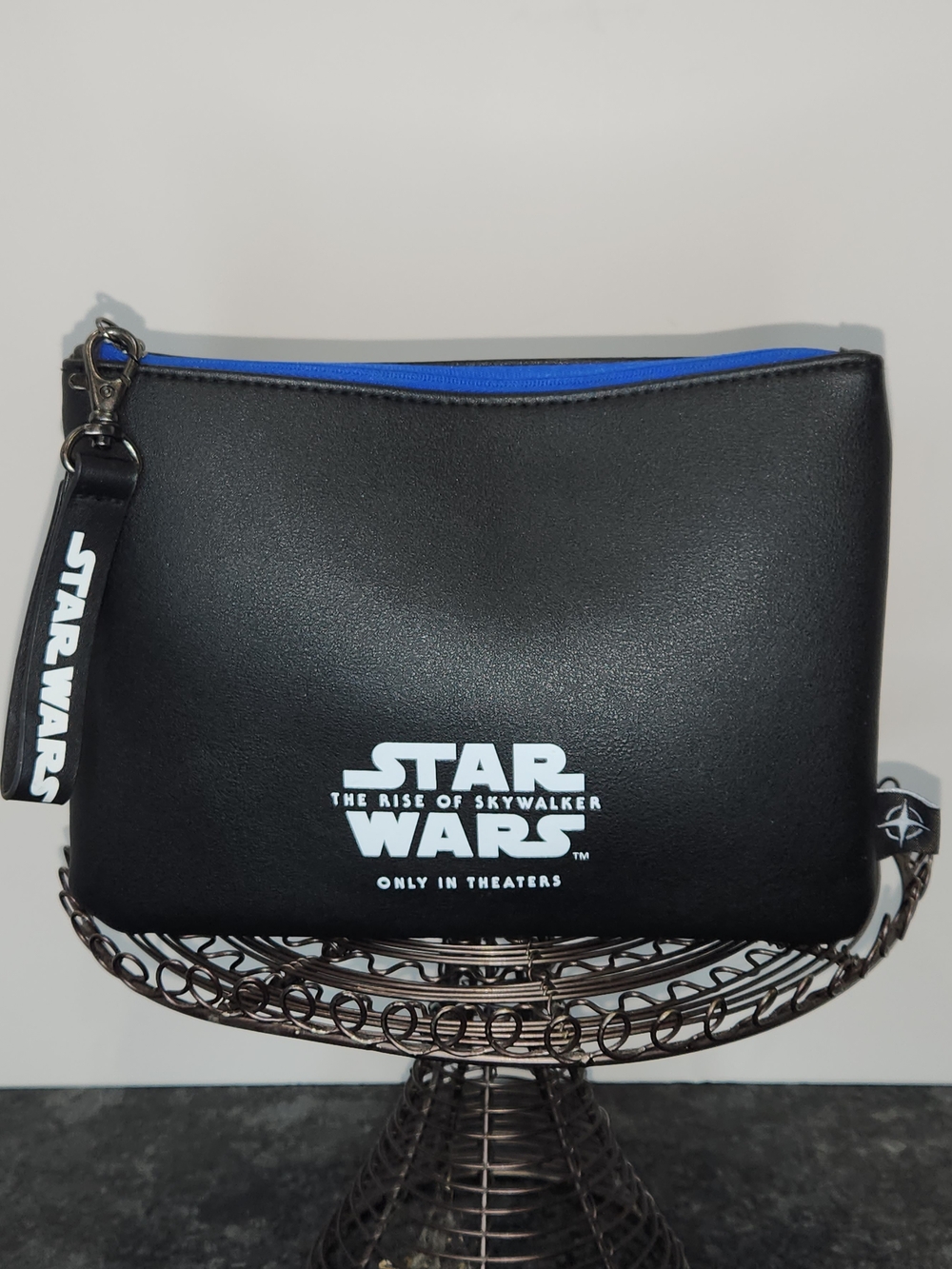 Star Wars Black and Blue Faux-Leather Wristlet Pouch